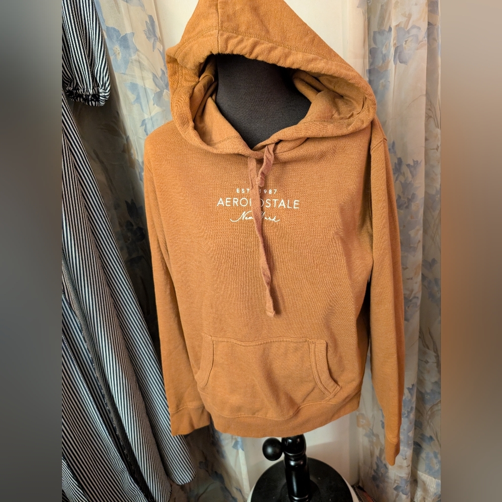 Aeropostale Brown Hoodie with New York Logo
